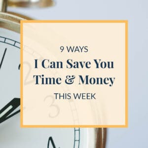 save you time and money