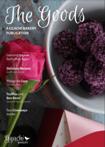 Magazine Cover Displaying a Rose Next to a Bowl of Truffles