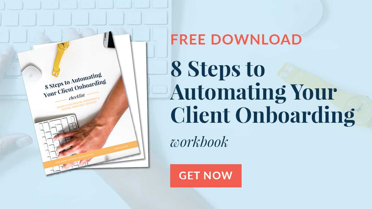 8 Steps to automating your client onboarding workbook download promo
