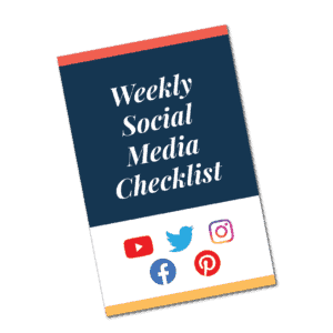 Weekly Social Media Checklist Brochure Image
