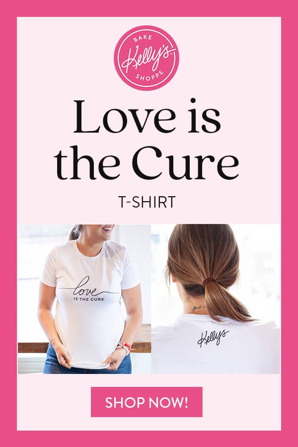 Kelly Childs Pinterest Graphic Design Love is the Cure Tshirt