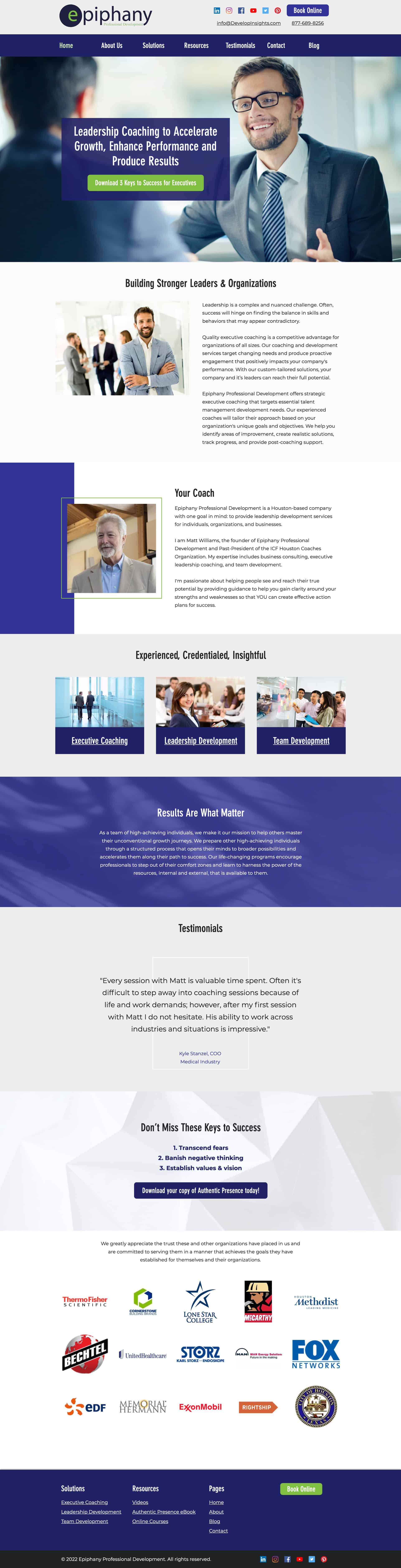 Epiphany Professional Development Website Full