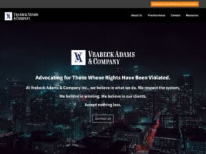 Vrabeck Adams & Company Website Thumbnail