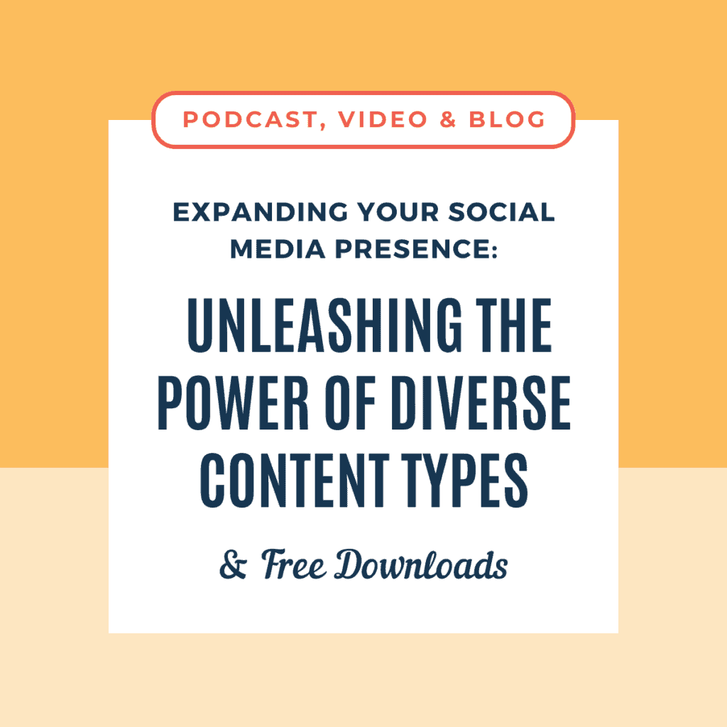 Expanding Your Social Media Presence: Unleashing the Power of Diverse Content Types